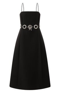 Платье из шерсти и шелка Valentino
