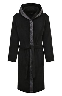 Хлопковый халат Emporio Armani