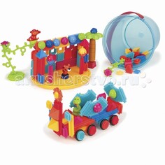 Конструкторы Конструктор Bristle Blocks игольчатый в ведерке Путешествие в джунглях 128 деталей