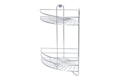 Полка угловая 2-ярусная с крючками Del Mare SWR-18-02
