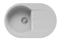 Мойка врезная с крылом POLYGRAN Atol-760