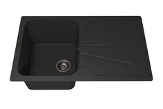 Мойка кухонная врезная с крылом Hoff Quartz