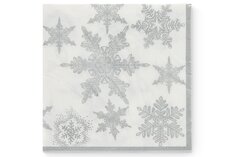 Салфетки трёхслойные HOFF Silver snowflakes