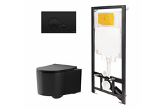 Инсталляция с унитазом и панелью POINT 886914GBO3+PN41701BM