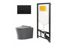 Инсталляция с унитазом и панелью POINT 886914GBO3+PN41711GM