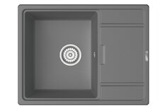 Мойка кухонная врезная с крылом POINT Стил