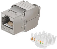 Модуль Keystone RJ45 FTP Cabcoil KEYJ-45-C6-SH-180-T категория 6, угол 180 градусов, заделка без инструмента, экранированный