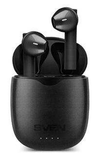 Наушники беспроводные Sven E-717BT SV-019266 черные, BТ, TWS, заряд кейс, стерео