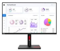 Монитор 31,5" Lenovo ThinkVision T32P-30 63D2GAT1EU 3840х2160, 16:9, IPS, 4ms, 1000:1, 350cd/m2, 178°/178°, HDMI, DP, RJ-45, USB, USB Type-C, черный,
