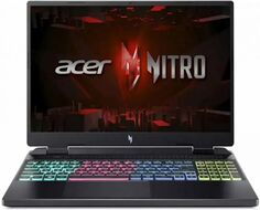 Ноутбук Acer Nitro AN16-42-R0NK NH.QSLCD.005 Ryzen 7 8845HS/32GB/1TB SSD/RTX4070 8GB/16" IPS WQXGA/WiFi/BT/cam/noOS/black