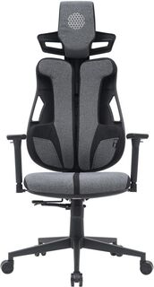 Кресло офисное Cactus CS-CHR-DUO-GYBK серый/черный с подголов. крестов. сталь пластик черный