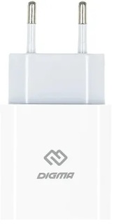 Зарядное устройство сетевое Digma DGW2C0F010WH DGW2C, 3A PD, белое