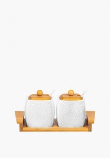 Сахарница Elan Gallery 2 шт., 400 мл 24,5х10х11 см Розы