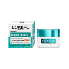 Крем для лица LOREAL BRIGHT REVEAL SPF 50 ниацинамид + mexoryl 400 против пигментации увлажняющий 50 мл LOreal