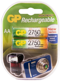 Аккумуляторы GP АA (HR6) 2750 мАч, 2 шт (275PROAAHC-CR2) АA (HR6) 2750 мАч, 2 шт (275PROAAHC-CR2)