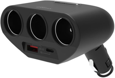 Авторазветвитель для прикуривателя Ritmix RM-32XQPD RM-32XQPD