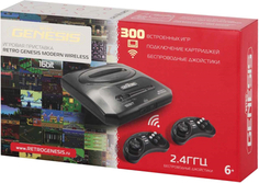 Игровая приставка Retro Genesis Modern Wireless 16Bit (300 игр, беспроводные геймпады, RCA) Modern Wireless 16Bit (300 игр, беспроводные геймпады, RCA)