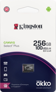 Карта памяти Kingston MicroSDXC Canvas Select Plus 256GB + промо Okko (SDCS2OK) MicroSDXC Canvas Select Plus 256GB + промо Okko (SDCS2OK)