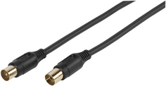 Антенный кабель Vivanco 48/20 100GB, 10 м, черный (48137) 48/20 100GB, 10 м, черный (48137)