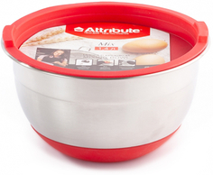 Миска с крышкой ATTRIBUTE 16х9,5 см, 1,4 л Red (ASS018R) 16х9,5 см, 1,4 л Red (ASS018R)