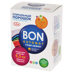 Стиральный порошок Bon концентрированный, для цветного белья, 1,5 кг (BN-138) концентрированный, для цветного белья, 1,5 кг (BN-138)