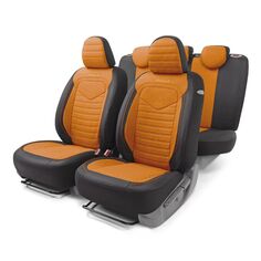 Чехлы для автомобильных сидений AutoProfi Linen LIN-1505 Black/Orange Linen LIN-1505 Black/Orange
