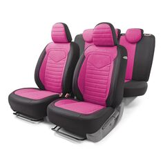 Чехлы для автомобильных сидений AutoProfi Linen LIN-1505 Black/Flamingo Linen LIN-1505 Black/Flamingo