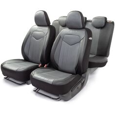 Чехол для автомобильного сиденья AutoProfi Signature SGN-1505GF BK/GY, кожа Signature SGN-1505GF BK/GY, кожа