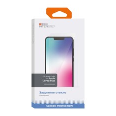 Защитное стекло с рамкой InterStep Full Screen Cover для iPhone 14 Plus/13 Pro Max, черная рамка (IS-TG-IPH021_67-02IF00-MVGD00) Full Screen Cover для iPhone 14 Plus/13 Pro Max, черная рамка (IS-TG-IPH021_67-02IF00-MVGD00)