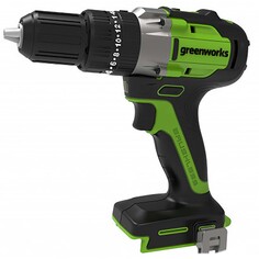 Аккумуляторная дрель-шуруповерт Greenworks GD24DD60K2, 24V, c 1хАКБ 2 Ач и ЗУ, в кейсе GD24DD60K2, 24V, c 1хАКБ 2 Ач и ЗУ, в кейсе