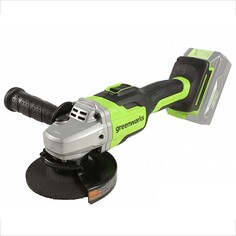 Аккумуляторная угловая шлифовальная машина Greenworks GD24AG, 24V бесщеточная c 1хАКБ 2 Ач и ЗУ, в сумке GD24AG, 24V бесщеточная c 1хАКБ 2 Ач и ЗУ, в сумке