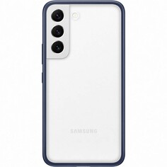 Чехол Samsung Frame для Samsung Galaxy S22, прозрачный с темно-синей рамкой (EF-MS901CNEGRU) Frame для Samsung Galaxy S22, прозрачный с темно-синей рамкой (EF-MS901CNEGRU)