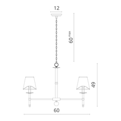 Люстра подвесная Divinare Candela 1162/01 LM-5 Candela 1162/01 LM-5
