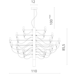 Люстра подвесная Divinare Molto 8030/02 LM-50 Molto 8030/02 LM-50