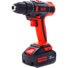 Аккумуляторная дрель-шуруповерт Redverg Basic SD24L/2-2 Basic SD24L/2-2