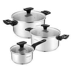 Набор кастрюль VENSAL Noir VS1503, 6 предметов Noir VS1503, 6 предметов