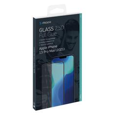 Защитное стекло с рамкой 2.5D Deppa Full Glue для Apple iPhone 14 Plus/13 Pro Max, 0,3 мм, черная рамка (62788) Full Glue для Apple iPhone 14 Plus/13 Pro Max, 0,3 мм, черная рамка (62788)