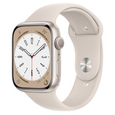 Смарт-часы Apple Watch Series 8 45mm Starlight Aluminum Case with Starlight Sport Band, размер M/L (MNP23) Watch Series 8 45mm Starlight Aluminum Case with Starlight Sport Band, размер M/L (MNP23)
