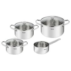 Набор посуды из 7 предметов Tefal Cook Eat ковш 16 см, кастрюли 16/20/24 см, крышки B921S784 Cook Eat ковш 16 см, кастрюли 16/20/24 см, крышки B921S784