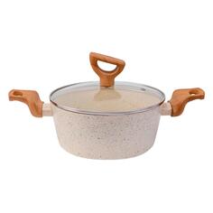 Кастрюля с крышкой Inhouse 2 л, бежевая (LTT-20CS) 2 л, бежевая (LTT-20CS)