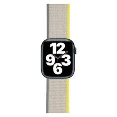 Ремешок Red Line для Apple Watch S3-S8/SE, нейлон, 38/40/41mm Yellow/Beige (УТ000033397) для Apple Watch S3-S8/SE, нейлон, 38/40/41mm Yellow/Beige (УТ000033397)