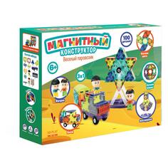 Магнитный конструктор ND Play "Веселый паровозик", 100 деталей (NDP-124) "Веселый паровозик", 100 деталей (NDP-124)
