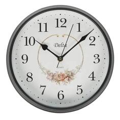 Настенные часы ДЕЛЬТА Home, 26 см, черные (DT7-0002) Home, 26 см, черные (DT7-0002)