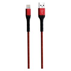 Кабель Mobility USB/Lightning, 3А, тканевая оплетка, 1 м, красный (УТ000024539) USB/Lightning, 3А, тканевая оплетка, 1 м, красный (УТ000024539)