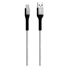 Кабель Mobility USB/Lightning, 3А, тканевая оплетка, 1 м, белый (УТ000024541) USB/Lightning, 3А, тканевая оплетка, 1 м, белый (УТ000024541)