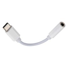 Переходник для наушников Sonnen Type-C - AUX, 10 см, белый (513566) Type-C - AUX, 10 см, белый (513566)