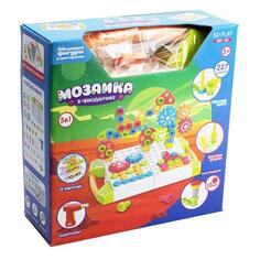 Конструктор ND Play "Мозаика в чемоданчике 5 в 1: Фигуры и шестеренки" (NDP-105) "Мозаика в чемоданчике 5 в 1: Фигуры и шестеренки" (NDP-105)
