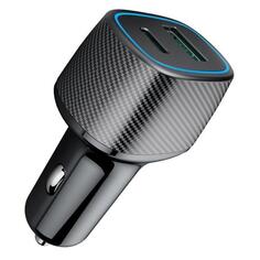 Автомобильное зарядное устройство TFN USB+Type-C QC/PD 63W Black (TFN-CCRPD17) USB+Type-C QC/PD 63W Black (TFN-CCRPD17)