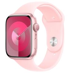 Смарт-часы Apple Watch Series 9 45mm Pink Aluminum Case with Light Pink Sport Band, размер M/L (MR9H3) Watch Series 9 45mm Pink Aluminum Case with Light Pink Sport Band, размер M/L (MR9H3)