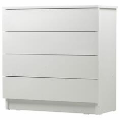 Комод Brabix Scandi CM-001, 4 ящика, ЛДСП, 75х33х73 см, белый (641900) Scandi CM-001, 4 ящика, ЛДСП, 75х33х73 см, белый (641900)